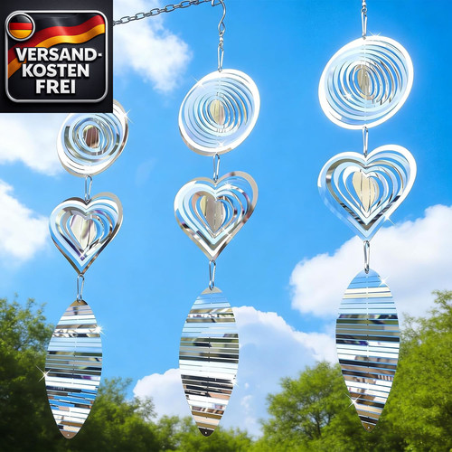 Windspiel edelstahl - 3d,