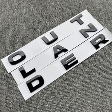 Black Front Hood Letters