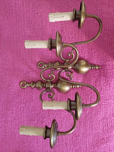 Vintage wandleuchte messing - vintage,