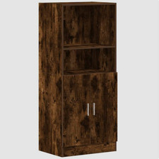 Küchenschrank Räuchereiche Holzwerkstoff 57x41,5x131,5 cm mit Türen & Fächern
