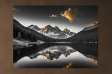 BILD LEINWAND LANDSCHAFT BERGE