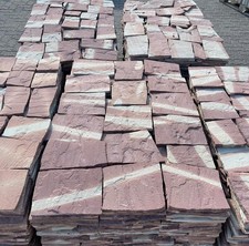 1M2 NATURSTEIN Grau Rot