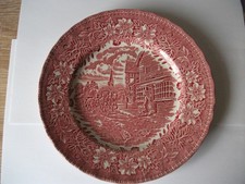 1 Teller 25 cm Coaching Taverns 1828 Royal Tudor Ware Staffordshire England