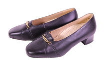 Fasan Pumps Damen Komfort Schuhe Leder schwarz Gr. 37,5 (4,5) Wechselfußbett CR9