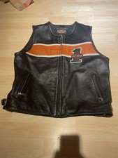 Harley Davidson Weste Race Vest Top Gr. L Leder Motorrad Biker