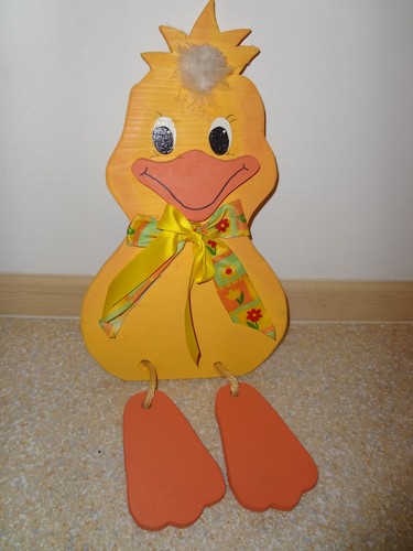 Dekofigur ente aus - dekofigur, gelb