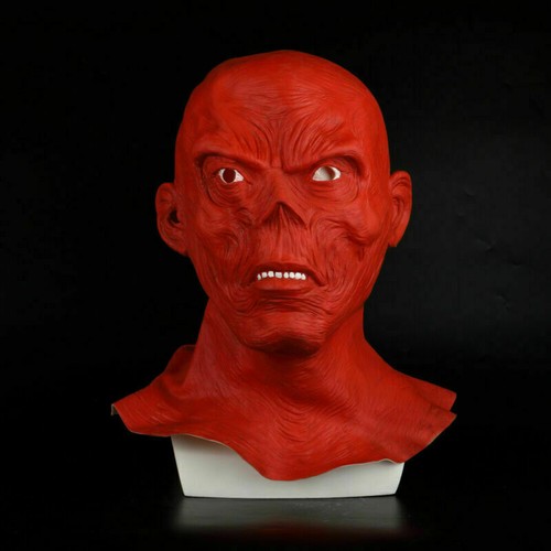 Halloween red skull - skull, maske