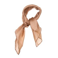 Nickituch Seidentuch braun milchkaffee Seide 55x55cm