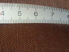 1 Rest Leinen Zählstoff Kreuzstich sticken braun  schoko