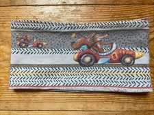 Dawanda Etsy * LOOP * Schal Bunt *Fuchs Rennfahrzeug *Baumwolle * Halssocke *