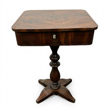 Biedermeier Nähtisch Mahagoni