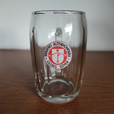 Glaskrug Brauerei Altenhohenau Georg Soyer 0,5L Reklame Bayern Brauerei Glas Alt