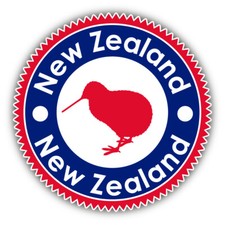 New Zealand Kiwi Bird Label