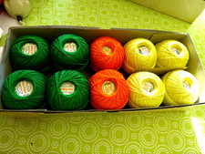 10 x 50g MEZ "Rot-Tulpe" Baumwoll- Strick- und Häkelgarn, bunt, Konvolut 3