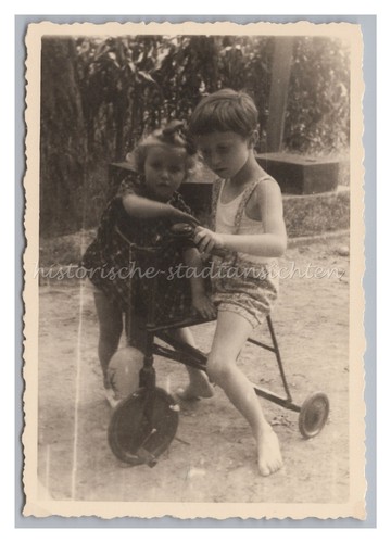 Kinder mit dreirad - dreirad, 1951