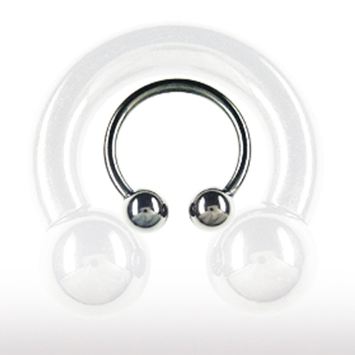 0mm schwarz piercing - schwarz,