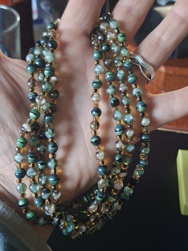 Perlenkette edelstein kette - perlenkette,
