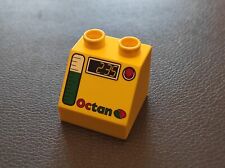 1x Lego DUPLO Stein 2x2 Schräg mit Octan Logo gelb 6474pb24 Set 10814, 10836