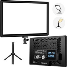 Bonvvie LED Video Dauerlicht Kit, 3000-6500K Fotolicht für Studio & Outdoor