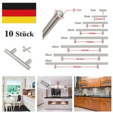 10X Edelstahl Schrankgriffe