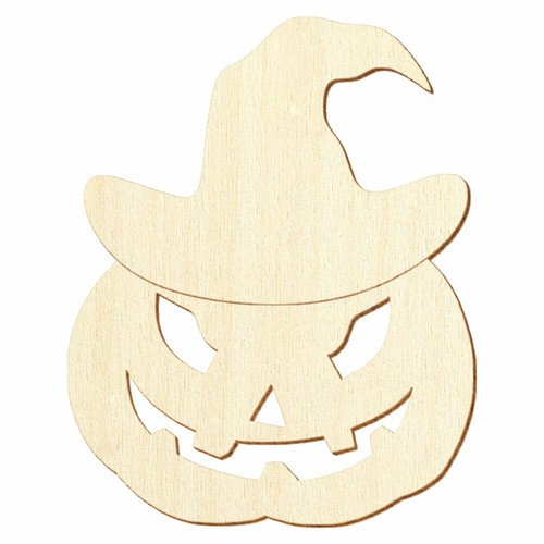 Halloween holz kürbis mit hut - halloween,