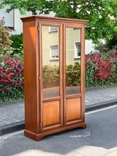 Biedermeier Vitrine Nussbaum SELVA Barock Jugendstil Stilmöbel