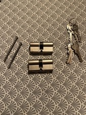 2x Profilzylinder 60mm 30/30 6x Schlüssel Tür Zylinderschloss Gleichschließend