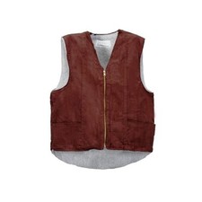 ABVERKAUF Cordweste Arbeitsweste mit Kunstfellfutter Farbe braun fällt klein aus