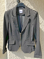 Schwarz-weiß-gepunktete edle