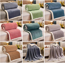 Kuscheldecke Doppelseitig Flauschig Wohndecke Fleece Flanell