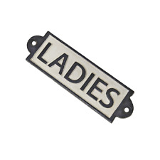 Nostalgie Gusseisen Türschild " Ladies " Toilette 16 cm Gaststätte