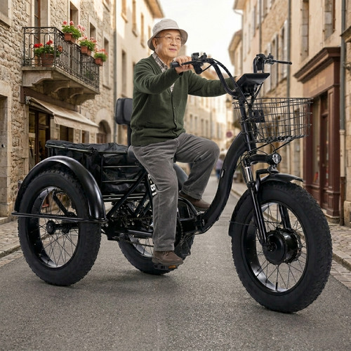 Folding electric trike for - folding,