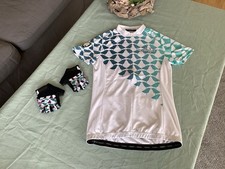 TOP ? MALOJA Radtrikot Handschuhe Damen Gr. S weiß bunt NP 130€ Set