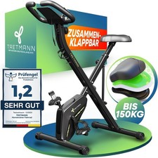 Tretmann Heimtrainer fahrrad Klappbar Set-extra bequem & leise bis 150KG Belastb