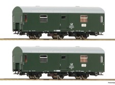 Roco H0 74111 2-tlg. Set: Reko-Postwagen, DR Epoche IV