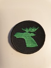 Elchkopf grün - Aufnäher /
