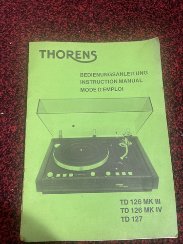 Thorens 126mk iii - iii, td