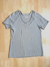 Sahnestück Leinen Pullover von Maas Gr 40 Hellgrau Kurzarm 100% Leinen Neuwertig