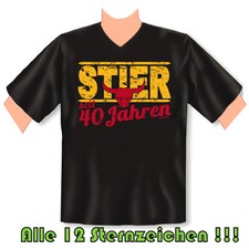 V - Neck T-Shirt zum 40.Geburtstag - 40 Jahre - Coole Sprüche 40 Jahre Geschenk