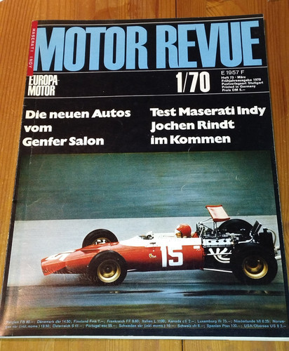 Motor revue heft 1 70 - 73, 1/70
