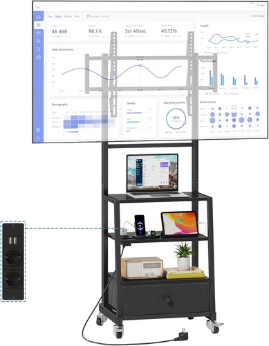 Ständer rollbar mit - tv,