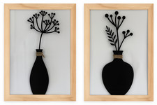 Wandbild Blumenvase Leni, Mila