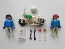 Playmobil Polizei Police Zubehör Figuren Motorrad vintage Spielzeug 70er retro