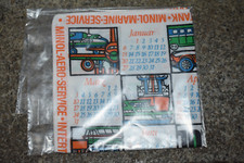 Original DDR Kalendertuch 1974