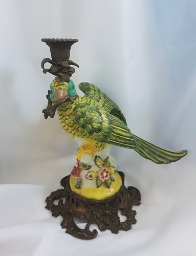 Kerzenhalter porzellan bronze - kerzenhalter,