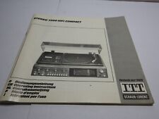 ITT Schaub Lorenz  Stereo 7200 HiFi Compact Bedienungsanleitung Original