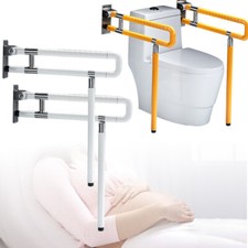 WC Toiletten Klappgriff Aufstehhilfe Stützgriff Haltegriff Bis 150Kg Edelstahl