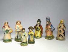 7 Keramik Miniatur Figuren Santon Krippe Steingut Terrakotta Frankreich Provence
