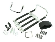 Gepäckträger Satz für Simson Schwalbe KR51 KR50 Aufbockgriff Spannband schwarz