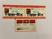 30 Blatt Tipp-Ex Korrekturpapier in Grün für Schreibmaschinen, farbig